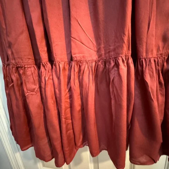 Jessakae Collection size XL midi red pear 3/4 sleeve dress - Picture 6 of 13